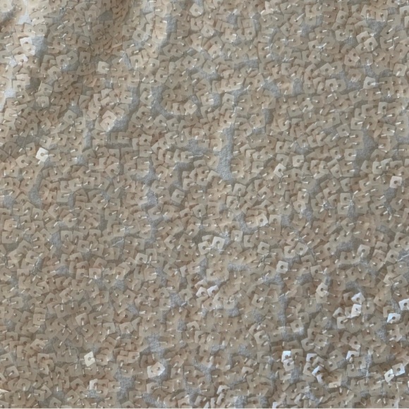 J. Crew Sequin Cream Tank Top Size Small - Picture 8 of 8